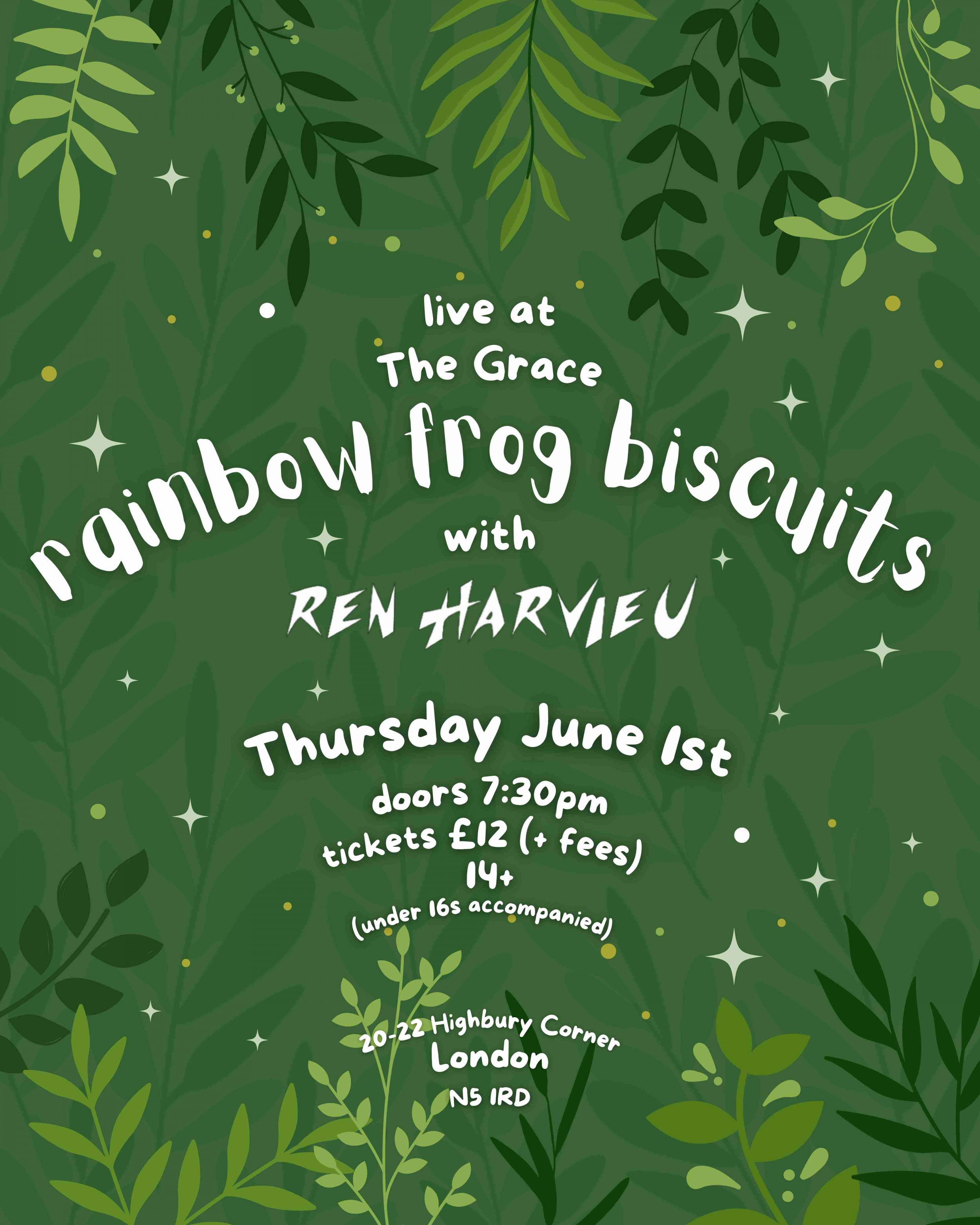Rainbow Frog Biscuits Poster